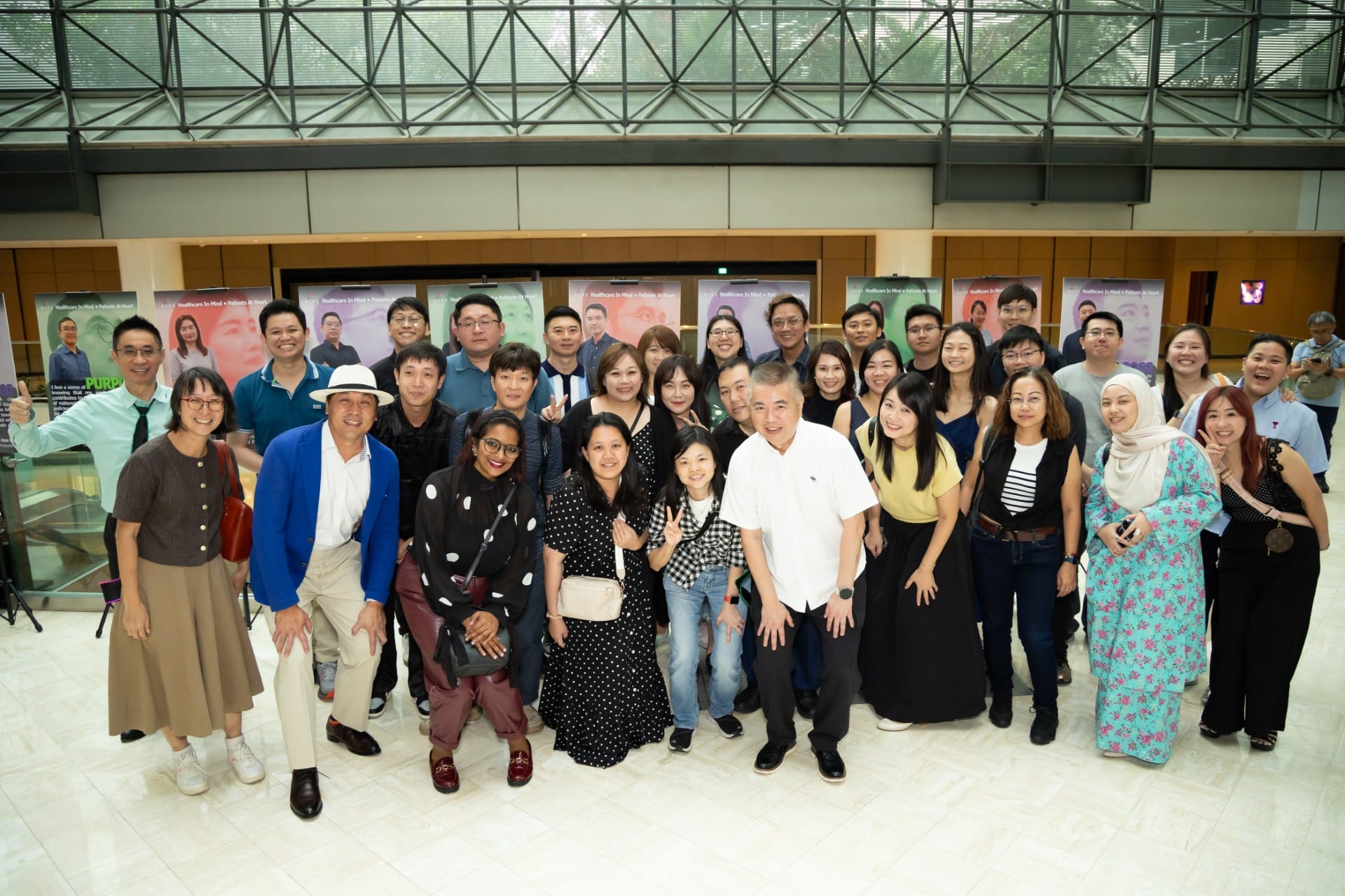 Photo of 33 ALPS staff taken at ALPS Anniversary Dinner